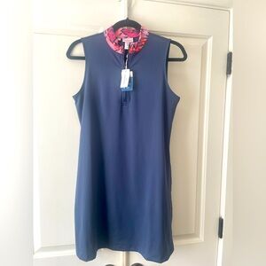 Tommy Bahama Women’s Golf UPF Dress 2 piece set w shorts Blue Size Medium NWT